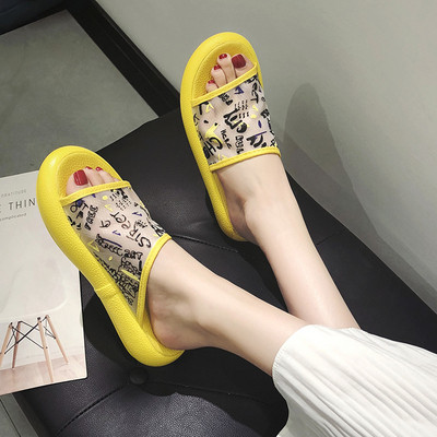 Papuci casual dama in trei culori cu inscriptii