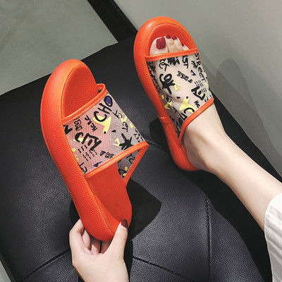 Papuci casual dama in trei culori cu inscriptii