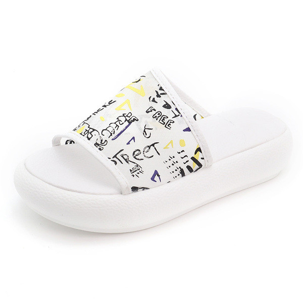 Papuci casual dama in trei culori cu inscriptii