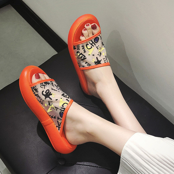 Papuci casual dama in trei culori cu inscriptii