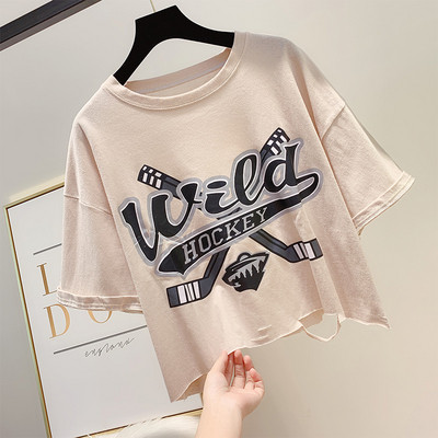 Alkalmi női póló hat színben rátéttel