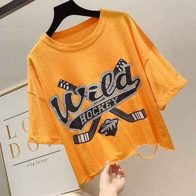 Alkalmi női póló hat színben rátéttel