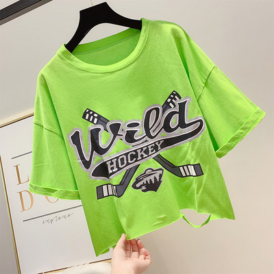 Alkalmi női póló hat színben rátéttel