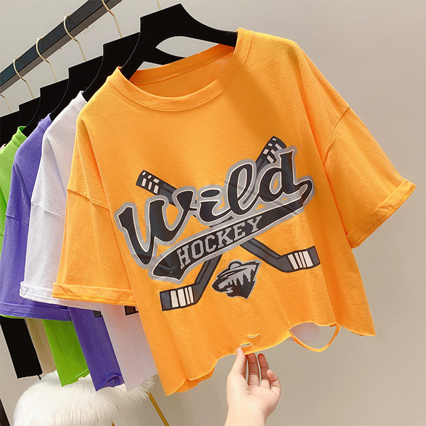 Alkalmi női póló hat színben rátéttel