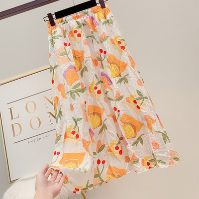 Női szoknya rugalmas derékkal, színes rátéttel, több színben