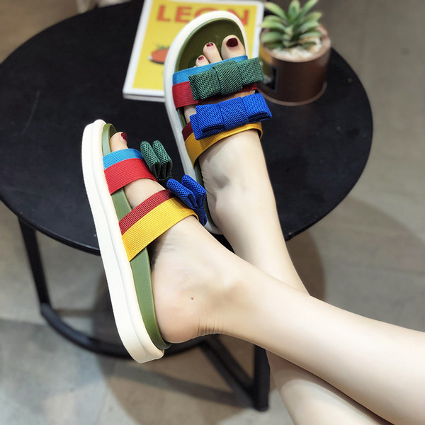 Papuci casual dama in trei culori cu element 3D