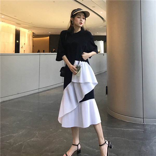 Alkalmi női ruha 3/4-es ujjal