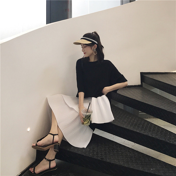 Alkalmi női ruha 3/4-es ujjal