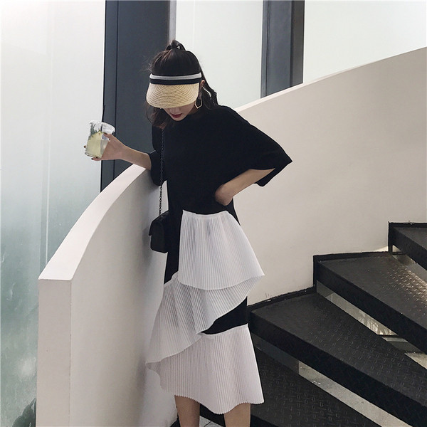 Alkalmi női ruha 3/4-es ujjal