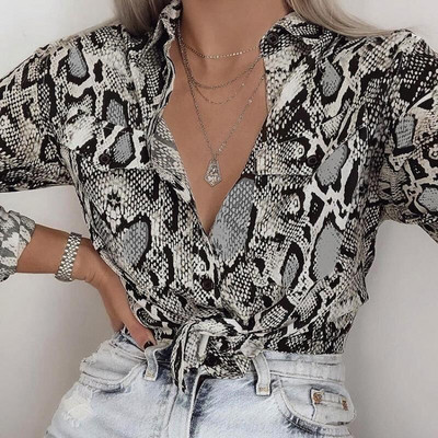 Stílusos női ing állatmintával