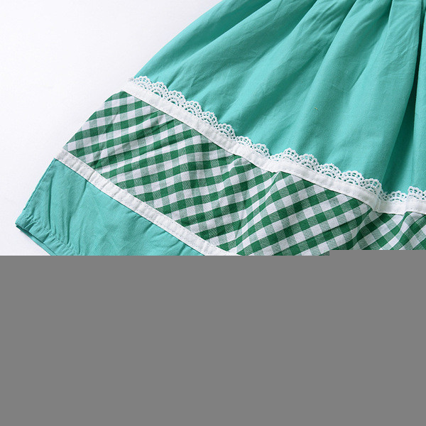 Alkalmi gyerekruha zöld színben lányoknak