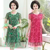 Stílusos női ruha rövid ujjal, három színben