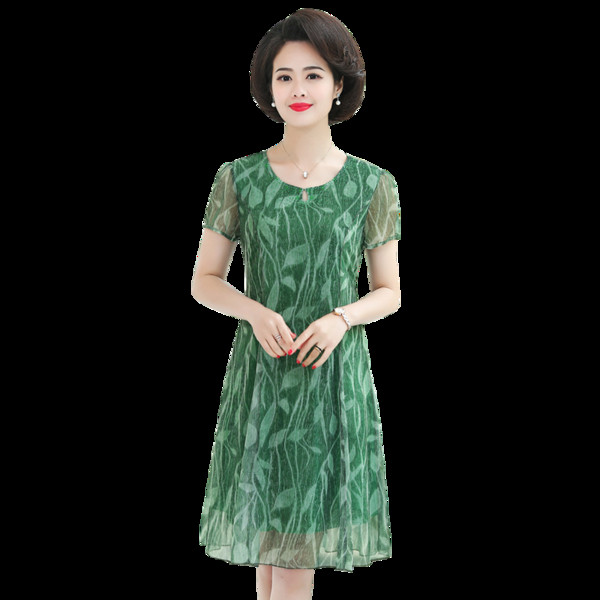 Stílusos női ruha rövid ujjal, három színben