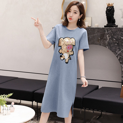 Alkalmi női ruha rátéttel és flitterekkel több színben