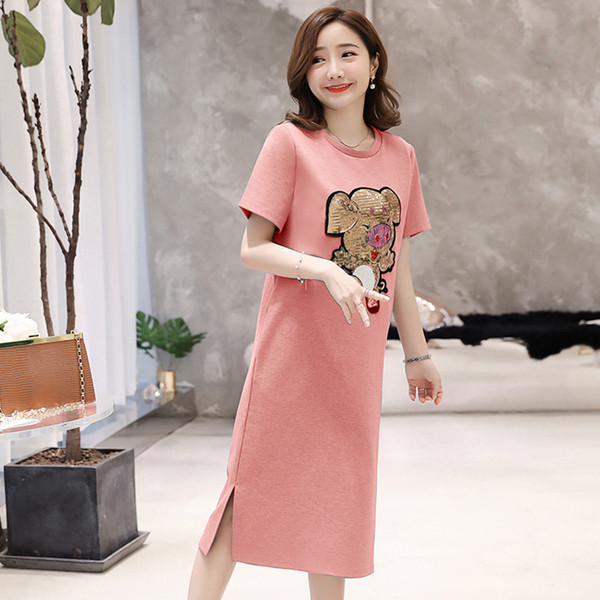 Alkalmi női ruha rátéttel és flitterekkel több színben