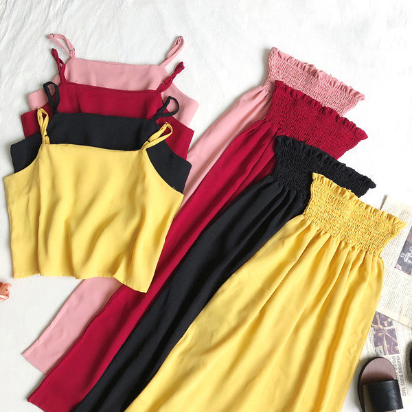 Stílusos női kétrészes szett több színben