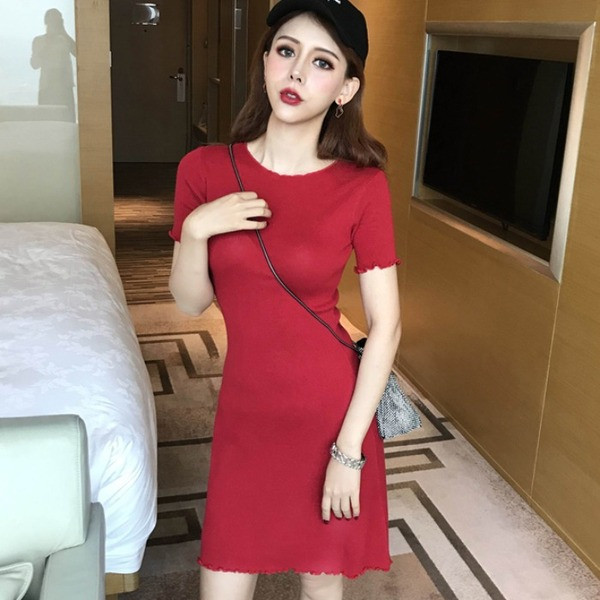 Női rövid kordbársony ruha három színben