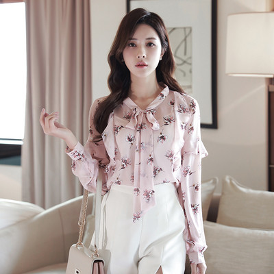 Virágmintás női sifon ing