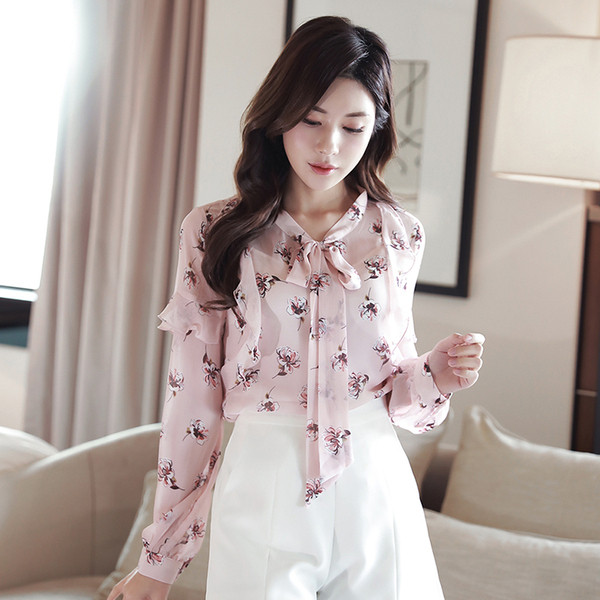 Virágmintás női sifon ing