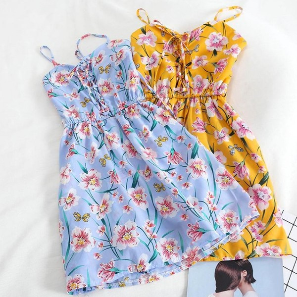 Virágos motívumú női nyári ruha több színben