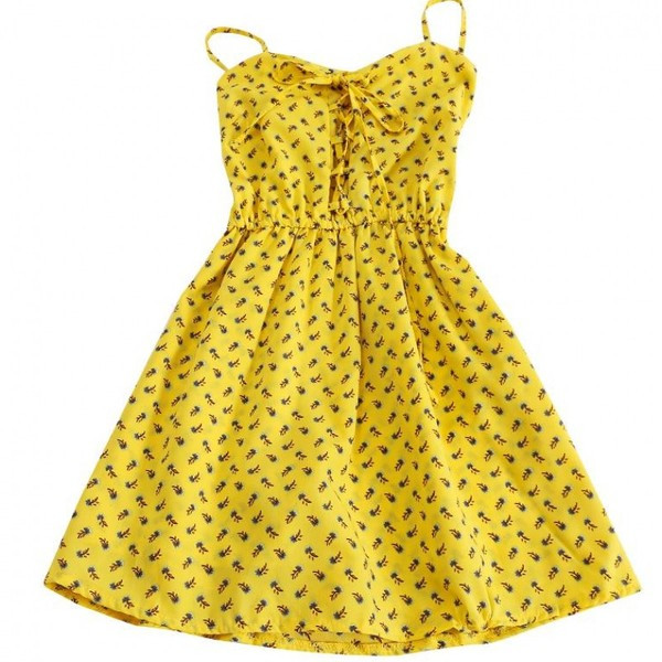 Virágos motívumú női nyári ruha több színben