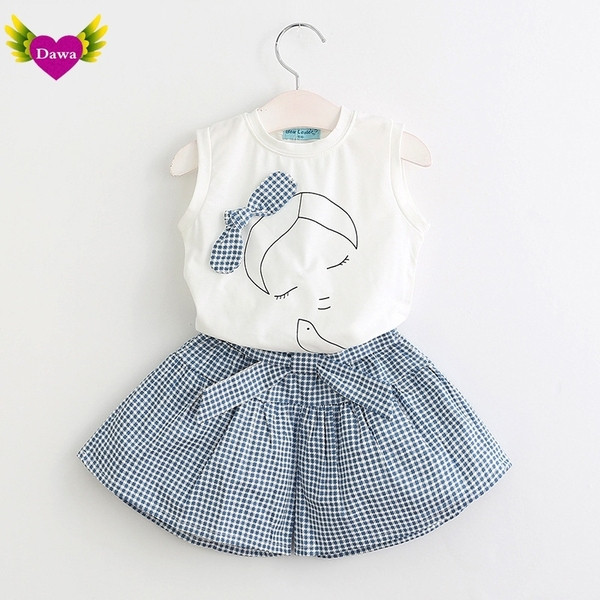 Stílusos gyerekszett kétrészes rátéttel lányoknak