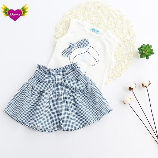 Stílusos gyerekszett kétrészes rátéttel lányoknak