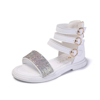 Aktuális gyerekszandál három színben kő díszítéssel