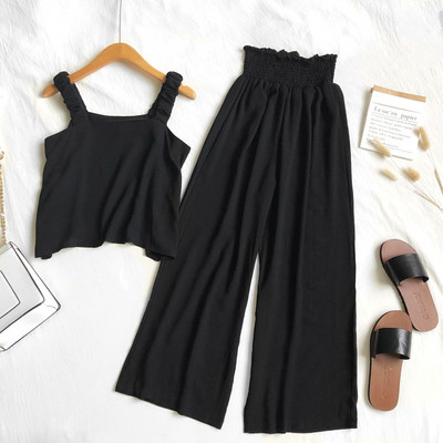 Stílusos női szett két részből álló nadrág + felső több színben