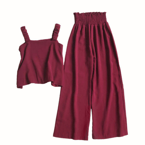 Stílusos női szett két részből álló nadrág + felső több színben