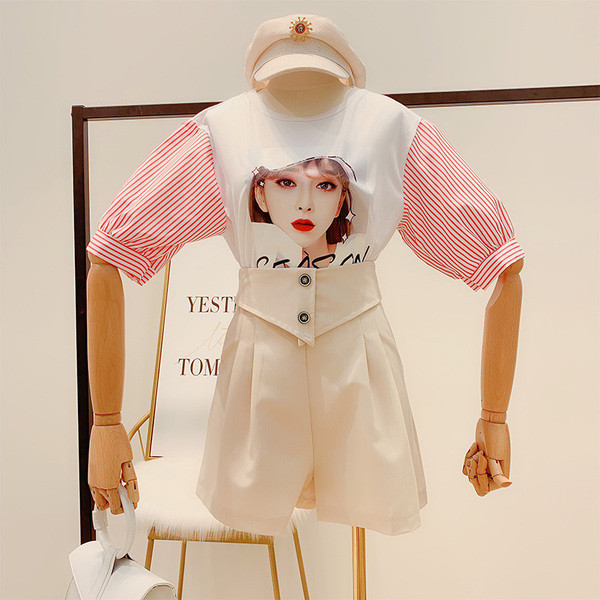 Női blúz színes rátéttel, több színben