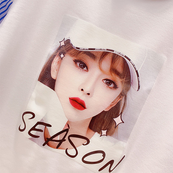 Női blúz színes rátéttel, több színben