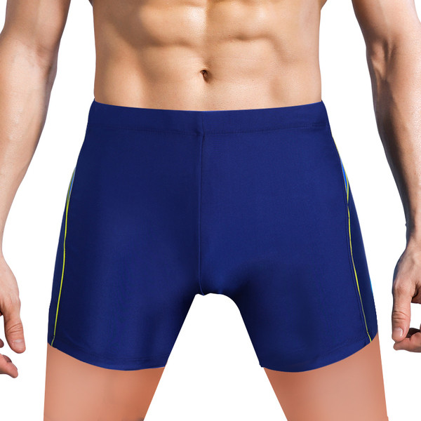 Vékony, kék színű férfi fürdőruha