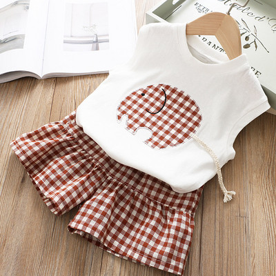 Modern gyerek szett lányoknak fehér és barna színben