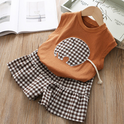 Modern gyerek szett lányoknak fehér és barna színben