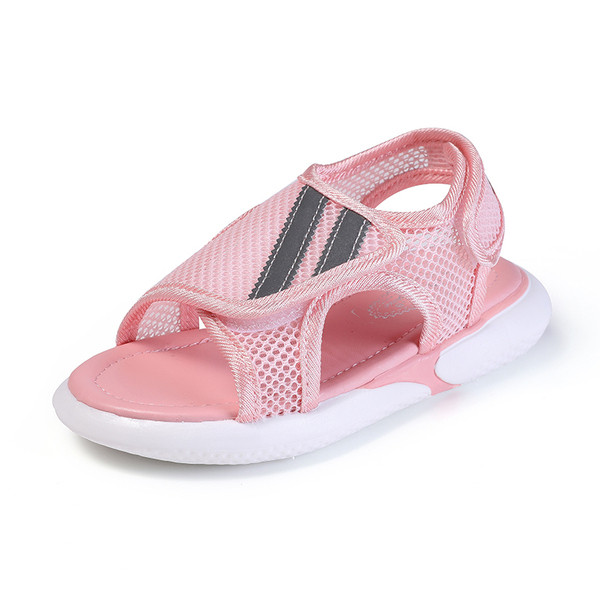 Alkalmi gyerekszandál rózsaszín és fehér színben lányoknak