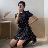 Női alkalmi ruha virágmintával