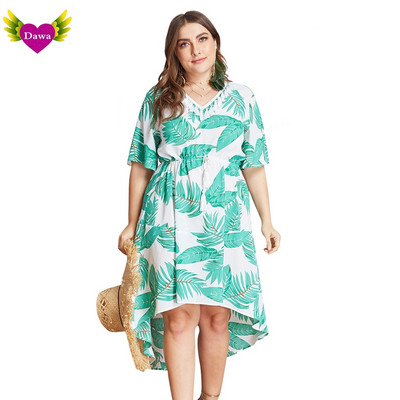 Alkalmi női ruha 3/4-es ujjal és V-nyakkal