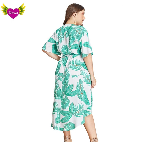 Alkalmi női ruha 3/4-es ujjal és V-nyakkal