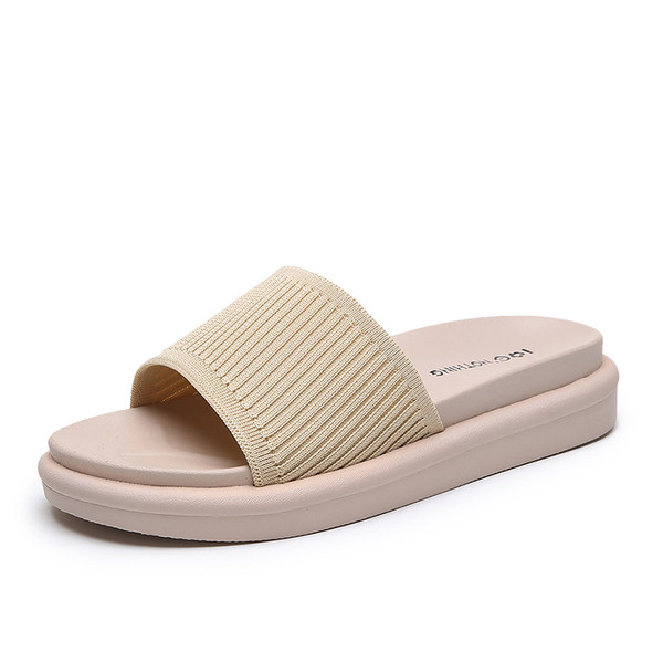 Női alkalmi papucs három színben, lapos talppal