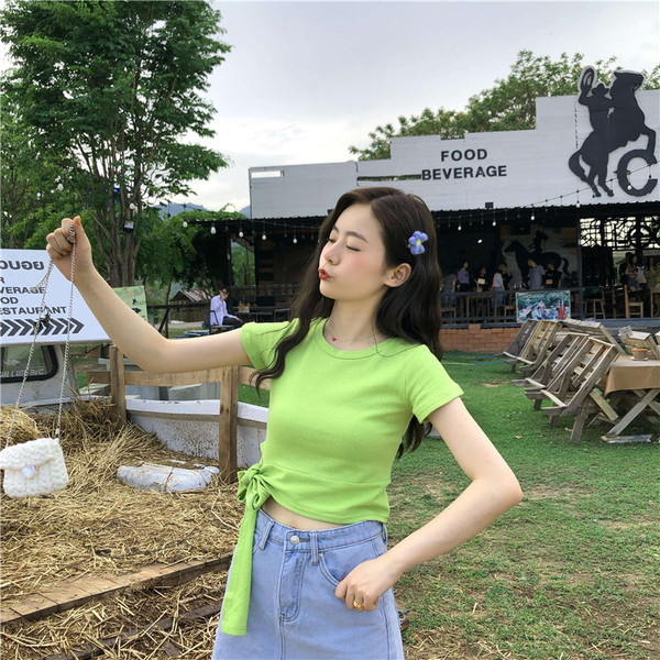 Női alkalmi blúz derekán megkötős