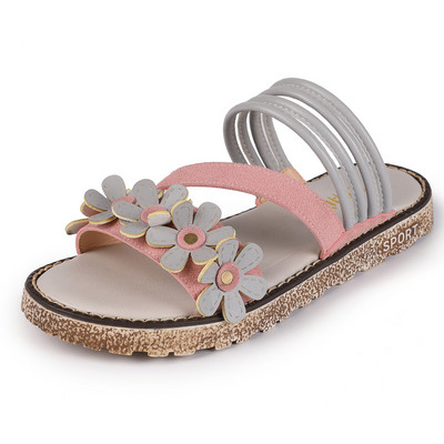 Gyermekszandál két színben 3D elemmel - lányoknak