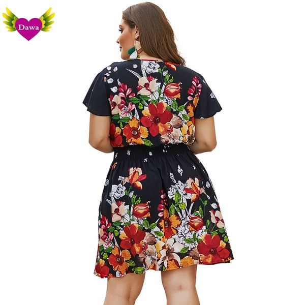 Alkalmi női ruha fekete és zöld színben virágos motívumokkal