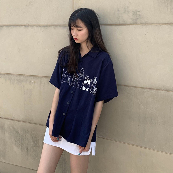 széles, alkalmi női ing fehér és fekete mintával