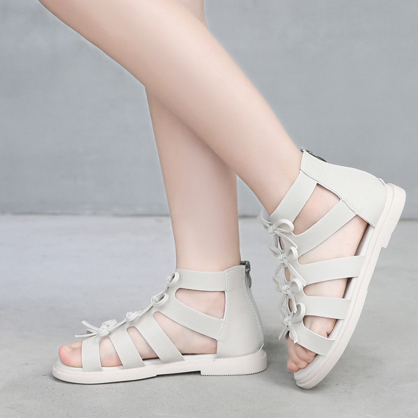 Aktuális gyerekszandál három színben cipzárral lányoknak