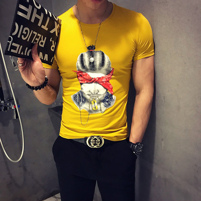 Alkalmi férfi póló rövid ujjú, rátéttel több színben