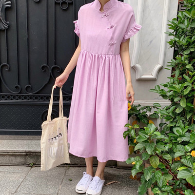 Női széles modellruha két színben