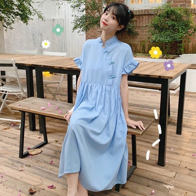 Női széles modellruha két színben