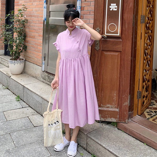 Női széles modellruha két színben