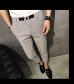 Divatos férfi nadrág szürke és fekete színben